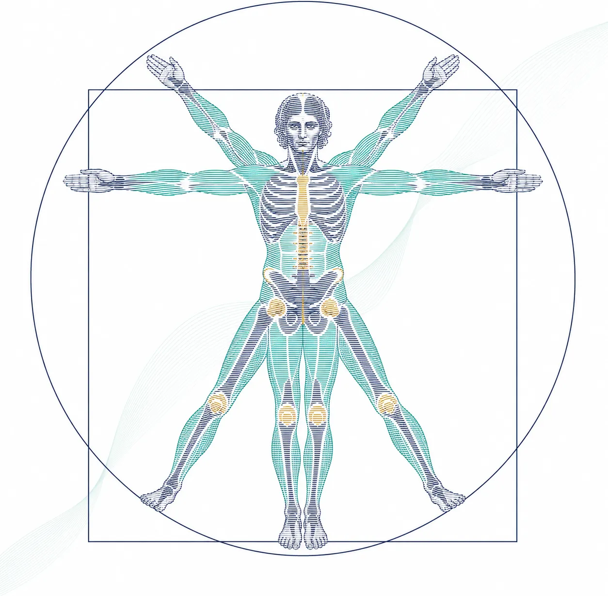 Anatomical map of bone density and body composition